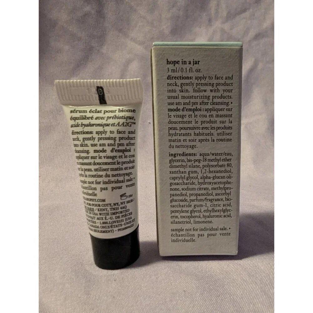 Philosophy Hope In A Jar Biome-Balance Glow Serum 0.1 Oz Travel Size
